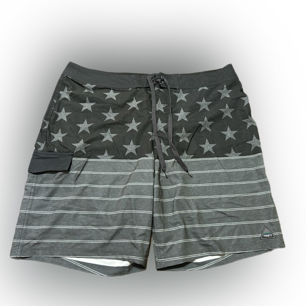American Flag Patriotic Trinity Board Shorts